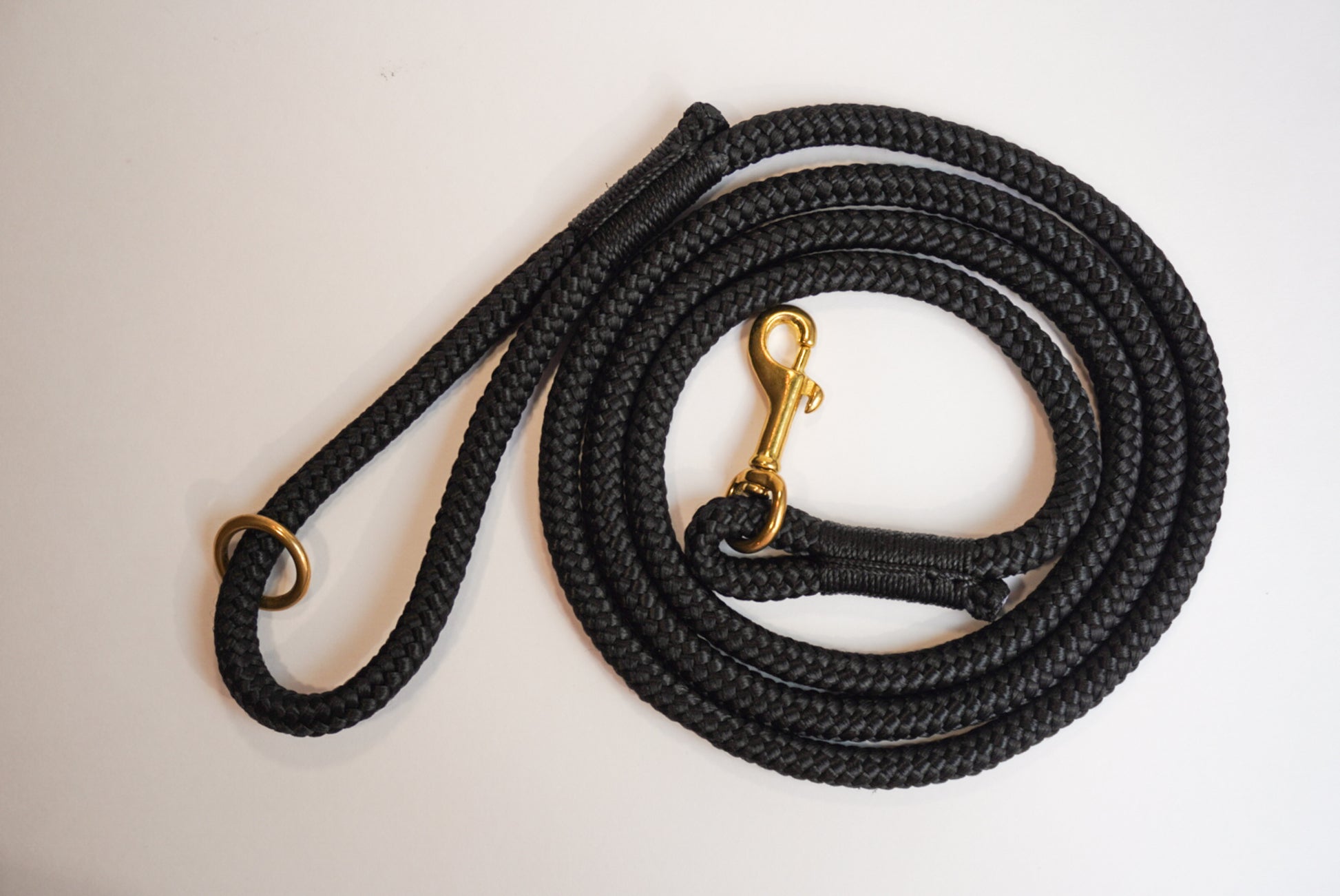 Black Diamond Braid Dog Leash – Universal Fit for All Sizes, Lightweight & Durable Polypro Rope