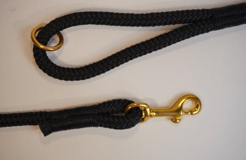 Black Diamond Braid Dog Leash – Universal Fit for All Sizes, Lightweight & Durable Polypro Rope